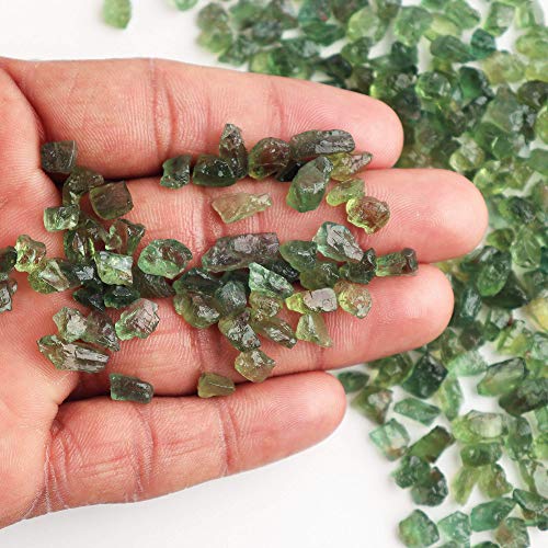 Odrilliongems 100Carats Natural Raw Green Apatite Gemstone, Healing Crystals, Raw For Jewelry Making, Wire Wrapping, Wholesale Rough Loose Green Stones Supplies #TOP5