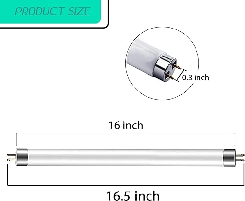 Miniatura 2 de Bombilla fluorescente de 16 pulgadas F10T5830 de repuesto para Jasco 10W 3000K lámpara blanca cálida para debajo del gabinete, accesorios de luz de