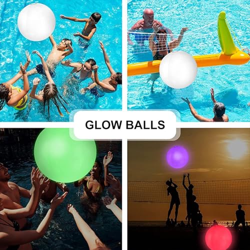 Globos de playa luminosos inflables para decoración de cumpleaños 4