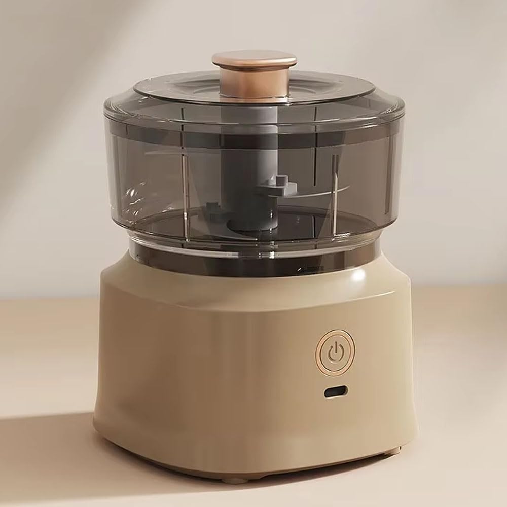 Elektryczny mini rozdrabniacz do żywności – ładowanie przez USB młynek do czosnku, 350 ml, automatyczne narzędzie kuchenne do cebuli, mięsa, przypraw, czosnku i owoców.