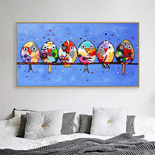 Peinture diamant oiseaux de couleur grand format pour occuper ses soirées d'hiver