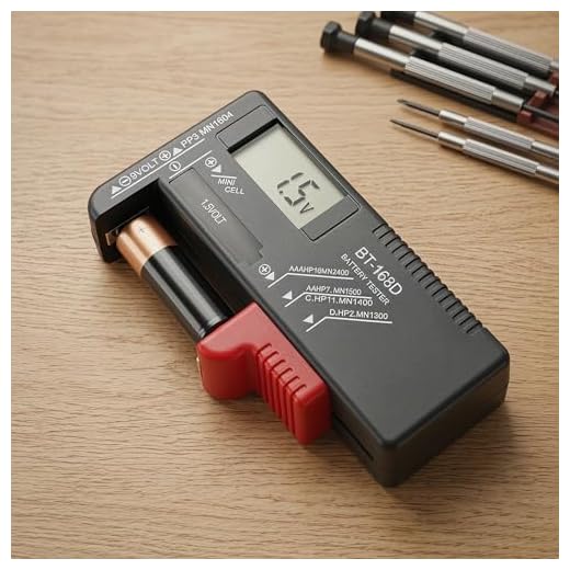 Universal Battery Tester, Battery Checker for AA AAA C D 9V, Household Battery Meter Compact Design