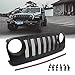 ZCED Nero Opaco Griglia Anteriore Griglia Griglia W/Mesh, per Jeep Wrangler JK JKU 2007 2008 2009 2010 2011 2012 2013 2014 2015 2016 2017 2018