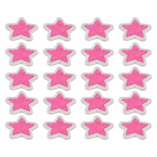 HOODANCOS 20 Parches Autoadhesivos Bordados de Poliéster en Forma de de para Ropa, Accesorios de Disfraz y Cubrir Agujeros