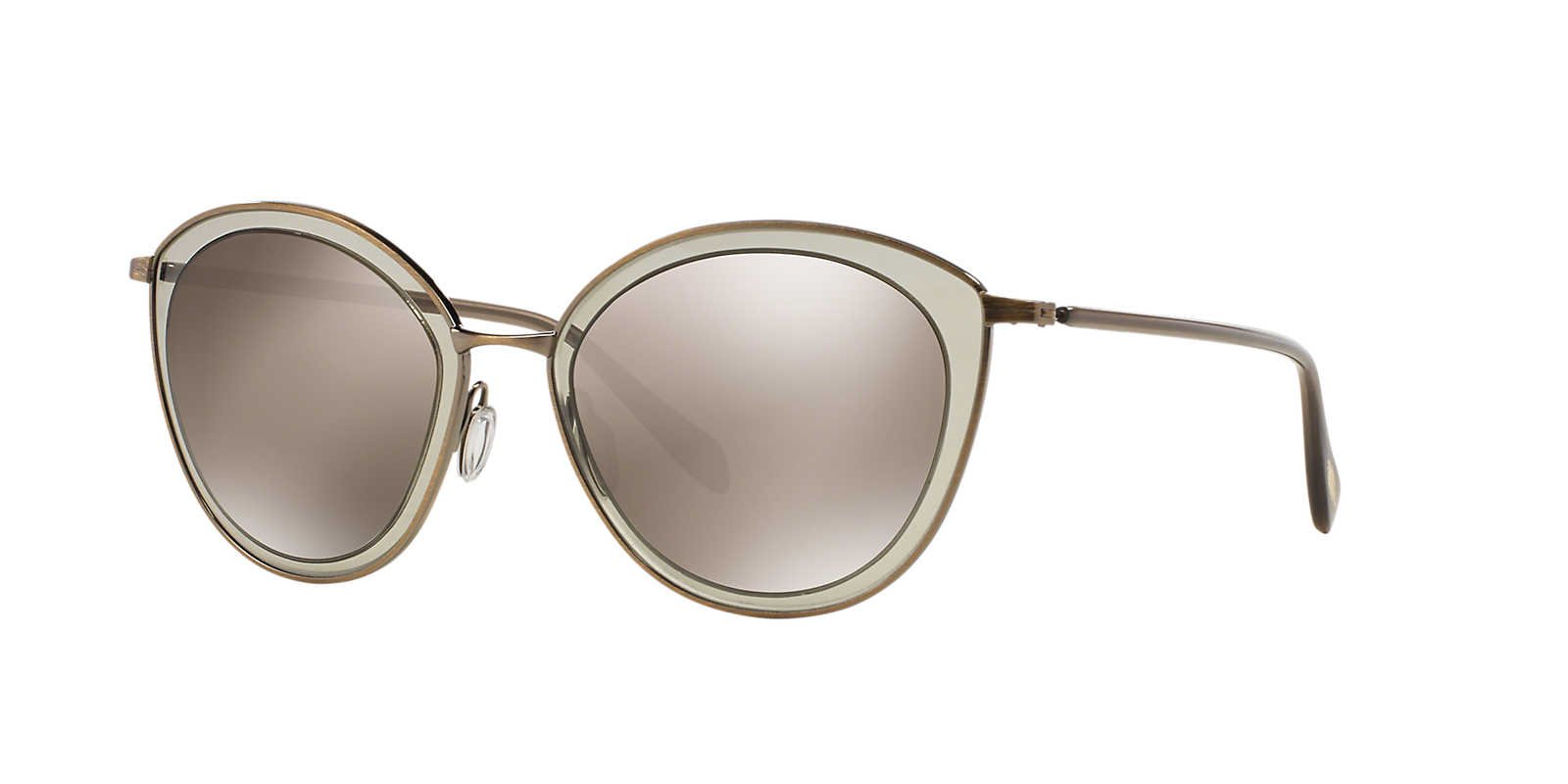 Oliver Peoples Women Ov1178s 62 Gwynne Gold Brown Sunglasses  display picture 3