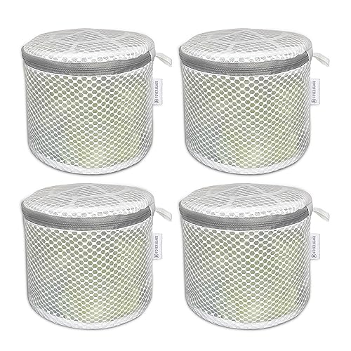 4PCS Honeycomb Mesh Laundry Bags for Delicates with Zipper Clothing Washing Bags for Underware Lingerie,Bra, Stocking, Socks