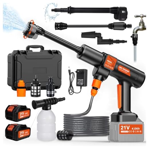 How strong does a pressure washer need to be TOPALL Cordless Pressure Washer