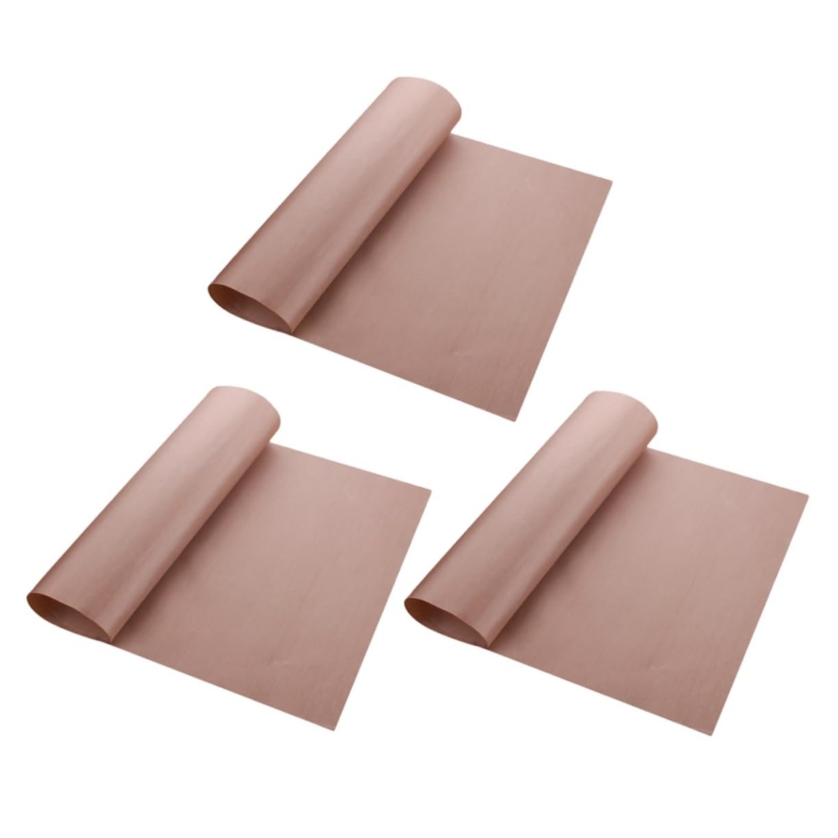 9piezas Alfombrillas Para Hornear Antiadherentes Reutilizables Resistentes Altas Temperaturas Revestimiento Para Cocción y Bbq Color Marrón