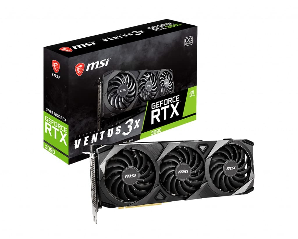 MSI Gaming GeForce RTX 3090 24GB GDRR6X 384-Bit HDMI/DP Nvlink Torx Fan 3 Ampere Architecture OC Gra
