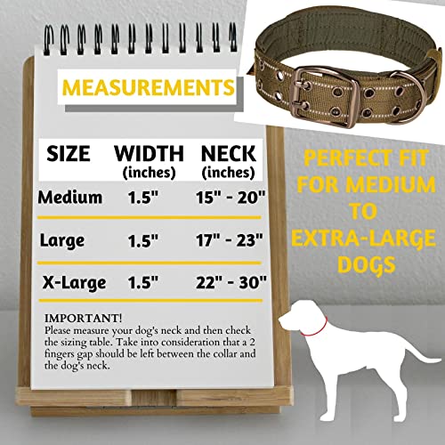 ADITYNA Heavy Duty Dog Collar with Handle - Camo Dog Collar for Extra-Large Dogs - Wide, Thick, Tactical, Soft Padded… - Image 7