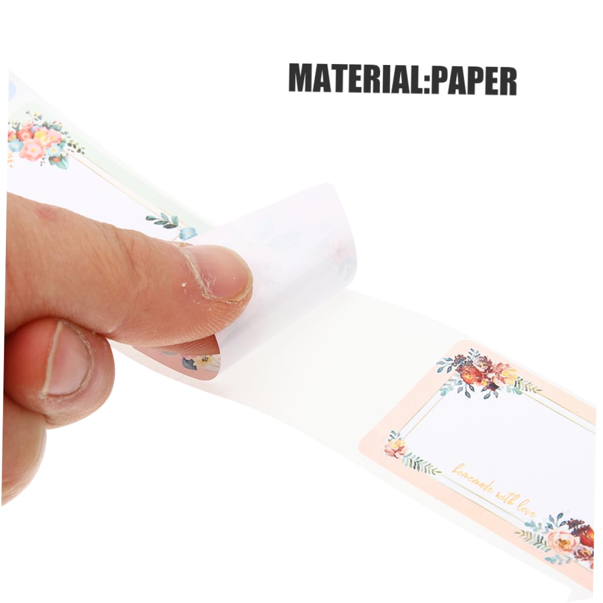 Lurrose 5 Sätze Namensaufkleber Dokumentenaufkleber Leere Papieraufkleber Namensschild Kennzeichnungsetikett Artikelaufkleber Etikettenband Ersetzen Leere Klebeetiketten 2 Rollen * 5