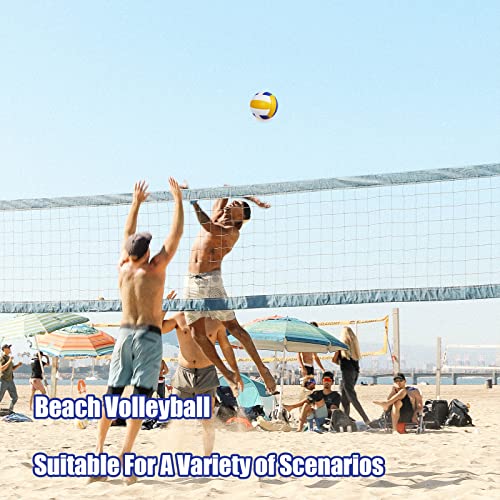 Image of Magicorange Volleyball,6 Pack Official Size 5 Volleyballs,Blue Yellow