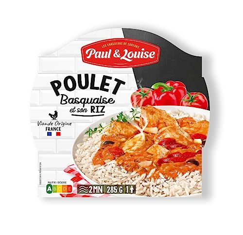 Paul & Louise Poulet basquaise 285g - Prêt en 2 min - 100% viande origine France