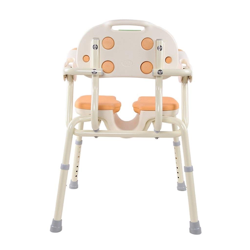 Sgabello da Doccia, Sedile da Doccia per Anziani, Altezza Regolabile, Sedia da Bagno, Sedile da Doccia A Forma di U con Braccioli