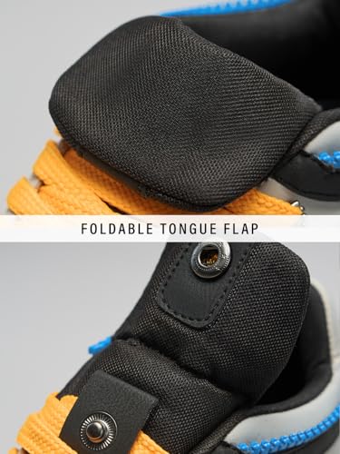 Image of The Souled Store UBZ Convertible: Shuttle 2-in-1 High Top Low Top Sneaker Textured PU and Padded Mesh Breathable Flexible Sole Streetwear Casual Sneakers for Men UK 6-11
