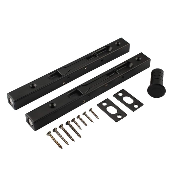 Buy Hidden Latch & Bolt Black 304 Stainless Steel 8 inch(20cm) Security