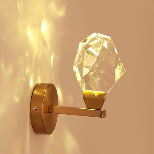 Miniatura 2 de Modern Crystal Ball Wall Sconce Light Wall Mounted Lights Rustic Industrial V-intage Crystal Globe Lampshade Wall Lamp Lighting Fixture Energy Class