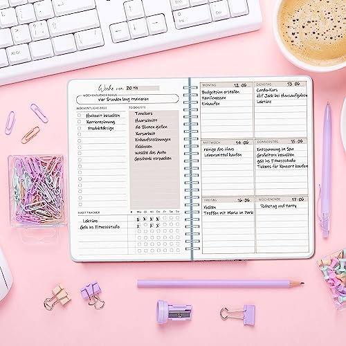 BIROYAL Undated Weekly Planner A5 Weekly Diary with To-Do List, Large Note Field - Image 4