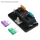 Mit durchgebrannter LED-Sicherung. Einzigartige LED-Sicherheitsanzeige: Die Kontrollleuchte blinkt rot, wenn die Sicherung durchgebrannt ist, um die Fehlersuche zu überprüfen