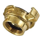  Agora-Tec® Messing Schnellkupplung mit 3/4 Zoll (24,2 mm) Innengewinde inkl. Flachdichtung Kupplung mit Schnellverschluss