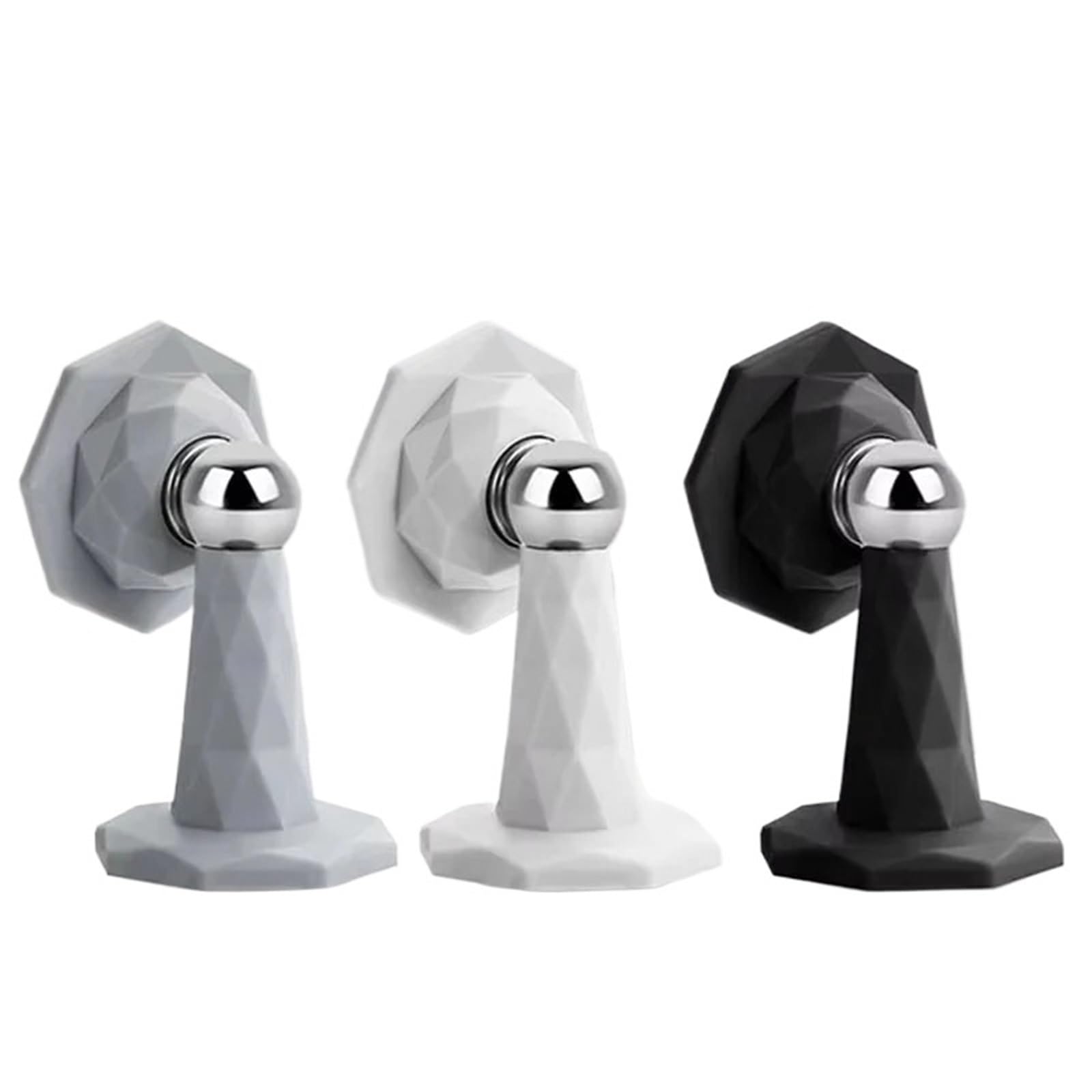 Kdhcvkz Middle-Grey 1Pcs Door Suction No Punching Door-Stop Anti-Collision Silicone Bathroom