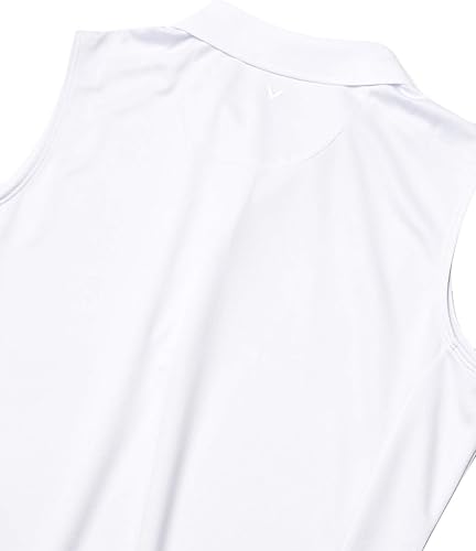 Miniatura 2 de Callaway Polo de golf Opti-Dri sin mangas para mujer con protección solar de bloqueo UV, ajuste flexible, ropa de rendimiento para mujer