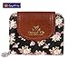 SeptCity Womens Small Wallet Cute Floral Soft Leather Coin Purse, Gift for Her 4070