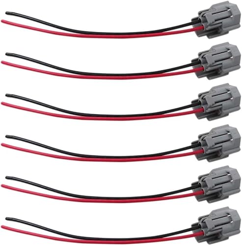 Miniatura 6 de Coleta eléctrica del enchufe del conector hembra del inyector de combustible de la alta impedancia 6x