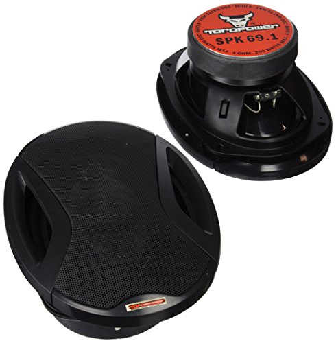 Toropower SPK-69.1 - Altavoces de 3 vas, color negro