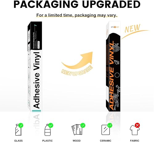 Miniatura 113 de HTVRONT Vinilo permanente blanco – Vinilo adhesivo permanente mate de 12 pulgadas x 65 pies, compatible con máquina de corte Cricut, Silhouette