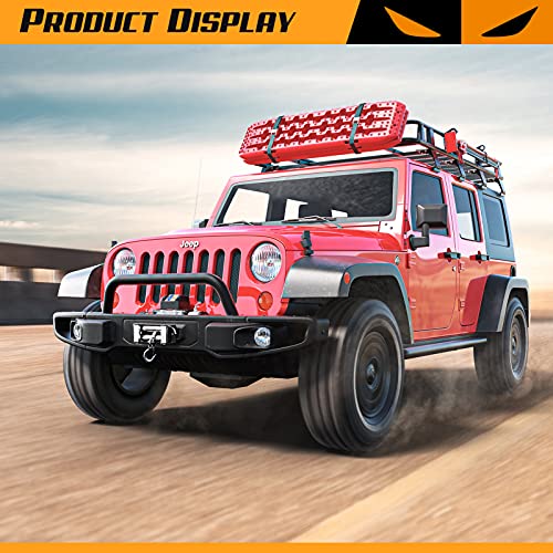 ORCISH 12V 13000-lb Load Capacity Electric Truck Winch Kit Steel Cable, Waterproof Off Road Winch for Jeep,Truck,SUV (13000 Steel Cable)