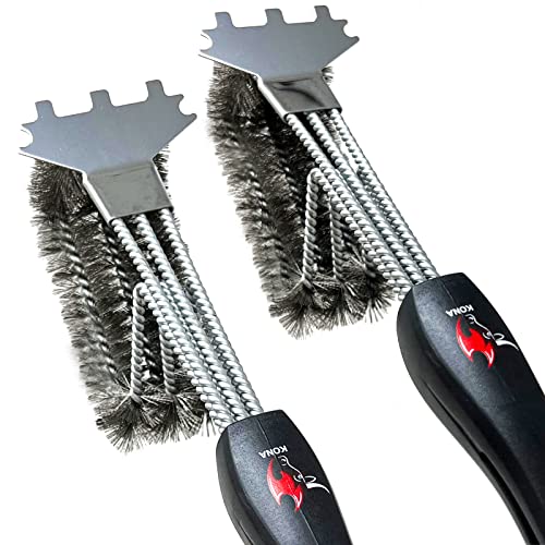 [2 Pack] Kona Speed/Scrape Grill Brush and Scraper -