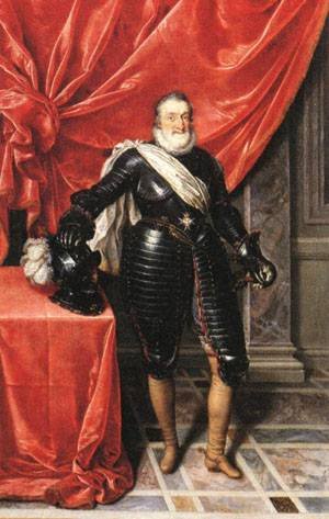 Tableau de maître Henri IV : peinture à l'huile de Frans Pourbus le Jeune d'exception