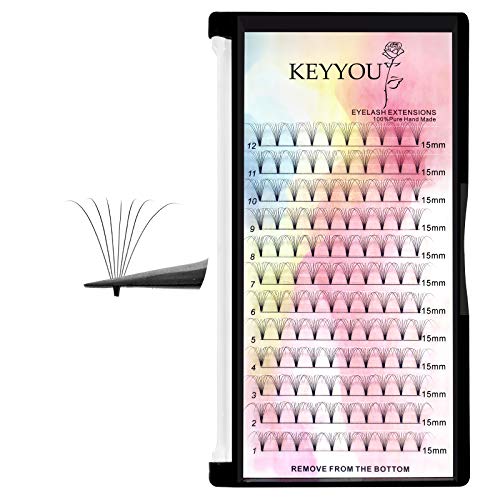 Premade Fans Eyelash Extensions 7D 0.07 D Curl 15mm Pre Fan Volume Lashes