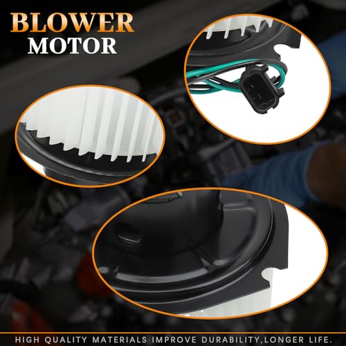 Image of BRTEC Front AC HVAC Heater Blower Motor Fan Assembly - Fits Jeep Cherokee 1988-1996, Comanche 1988-1992 - Replaces OEM Part Numbers 700126, 5114162AA