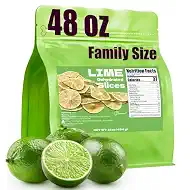 48oz Dehydrated Limes Slices, Dried lime Fruit for Cocktails Garnish Bulk | Dry Citrus Slice for Potpourri Drinks Smoothies Cooking Tea Candle, Simmer Pot, Craft Decor, No Additives Sugar Free & Vegan