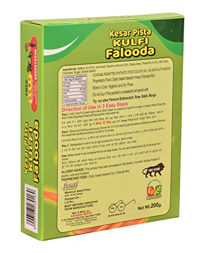 Milkomix Kulfi Falooda King Instant Milk Flavour Drink Milk With Energy Box - 150 G Pack Of 1, Powder