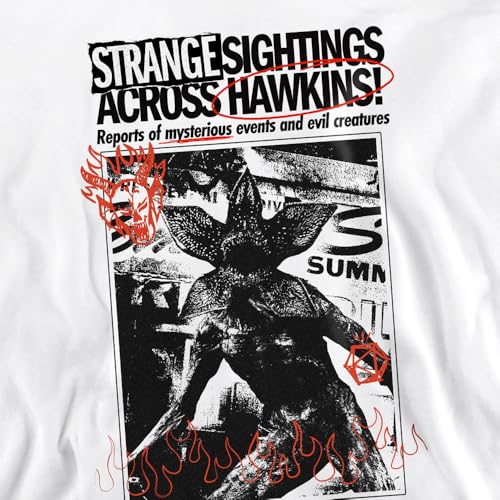 Sweat Stranger Things pull-over blanc comme cadeau idéal pour les fans de série