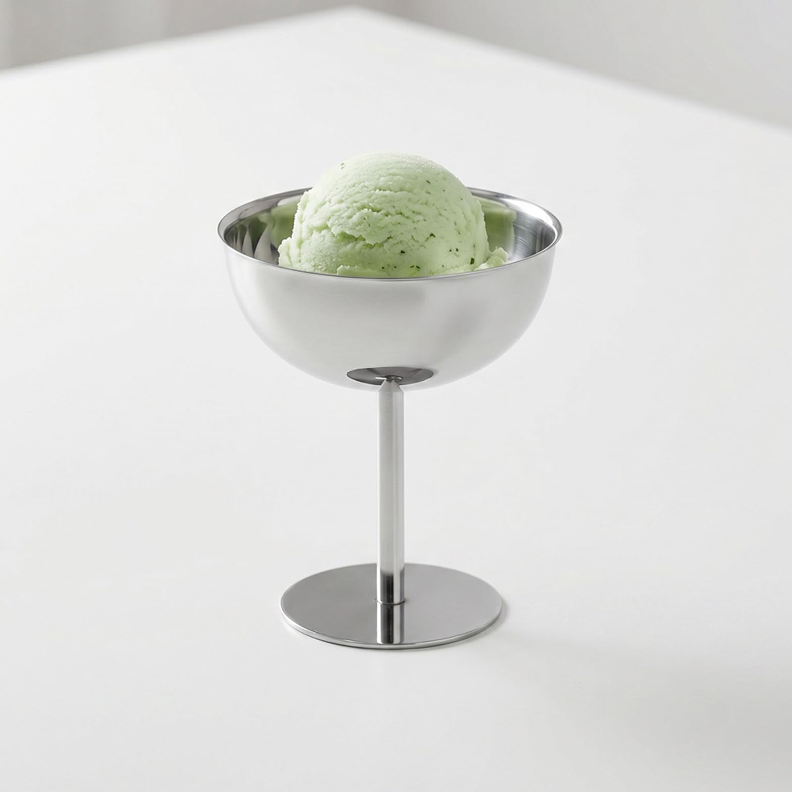 Operitacx 4 coppette da dessert in acciaio inox, 250 ml, calici da dessert per matrimoni, parfait, mousse, altezza 11,4 cm, ciotole moderne per composta, ideali per San, compleanni e anniversari.