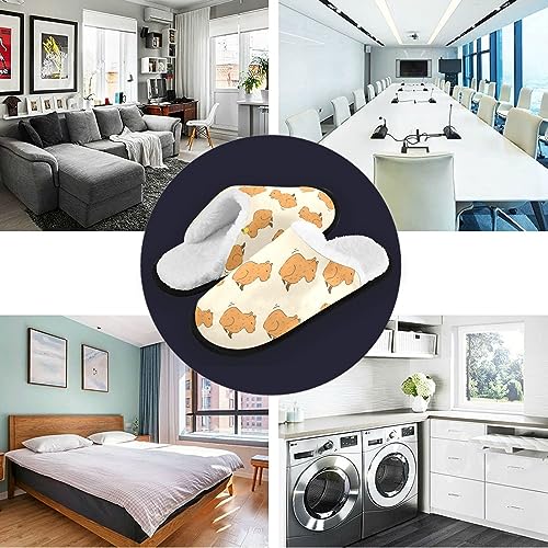 Cute Capybara Pattern Slippers Memory Foam Non-Slip Indoor House Slippers Bedroom Hotel Home Shoes for Women Men3