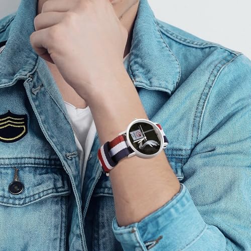 Pelican No Fishing Lightweight Wrist Watch Adjustable Nylon Band Outdoor Sport Work Wrist Watch Easy to Read Time4