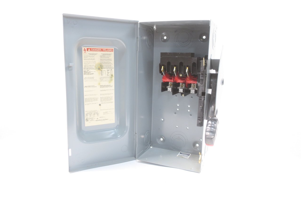 SQUARE D HU362 Non-FUSIBLE Disconnect Switch 60A AMP 3P 600V-AC D593368