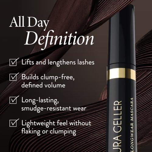 Laura Geller Kajal Longwear Mascara — Black, Conditioning & Smudge-Proof — view 3