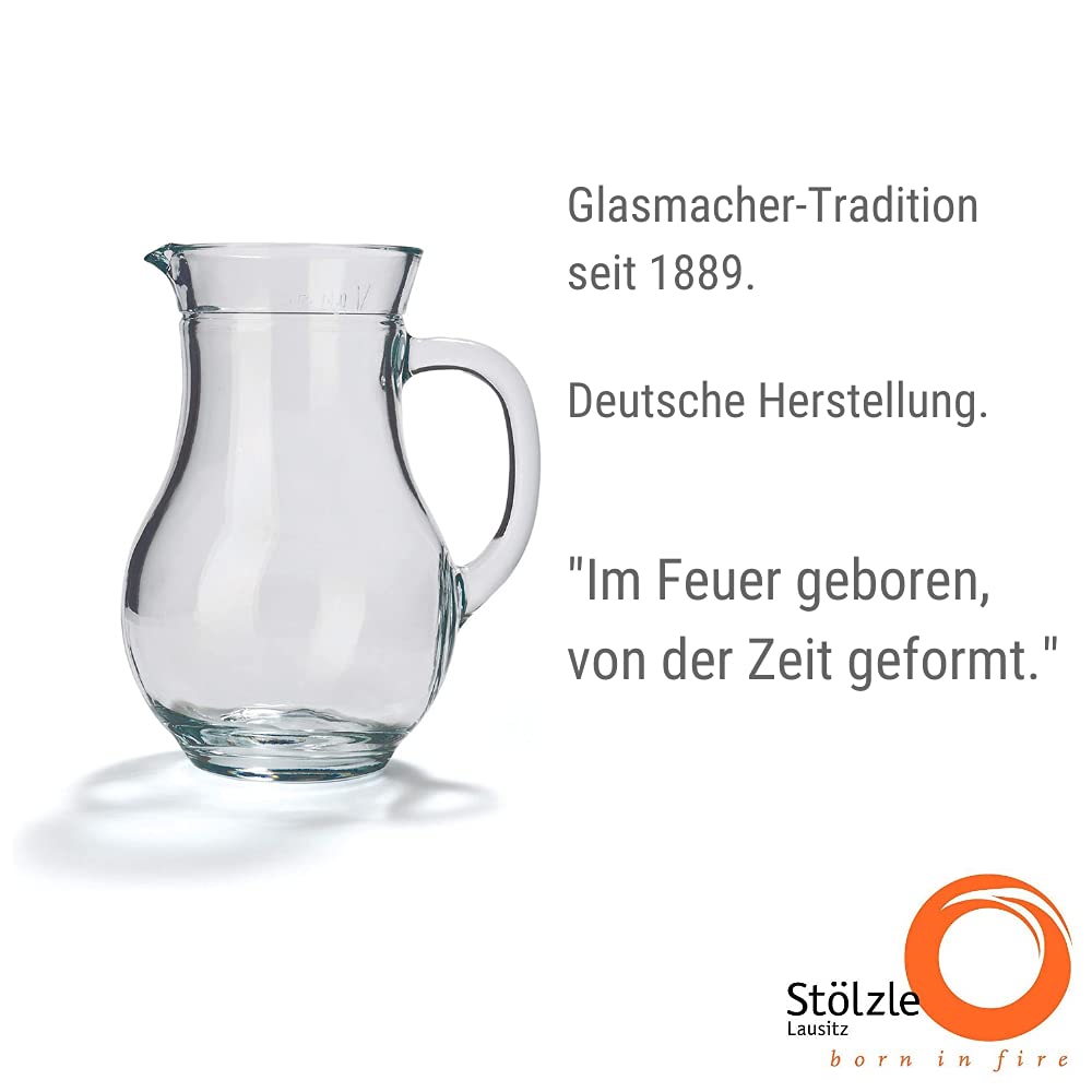 Oberglas Carnuntum Wasserkaraffe Tonkrug-Optik 500 ml, 6er-Set