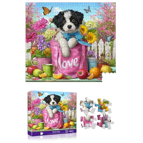 Reofrey Puzzle 1000 Pezzi - Amore di Cucciolo, Classici Puzzle