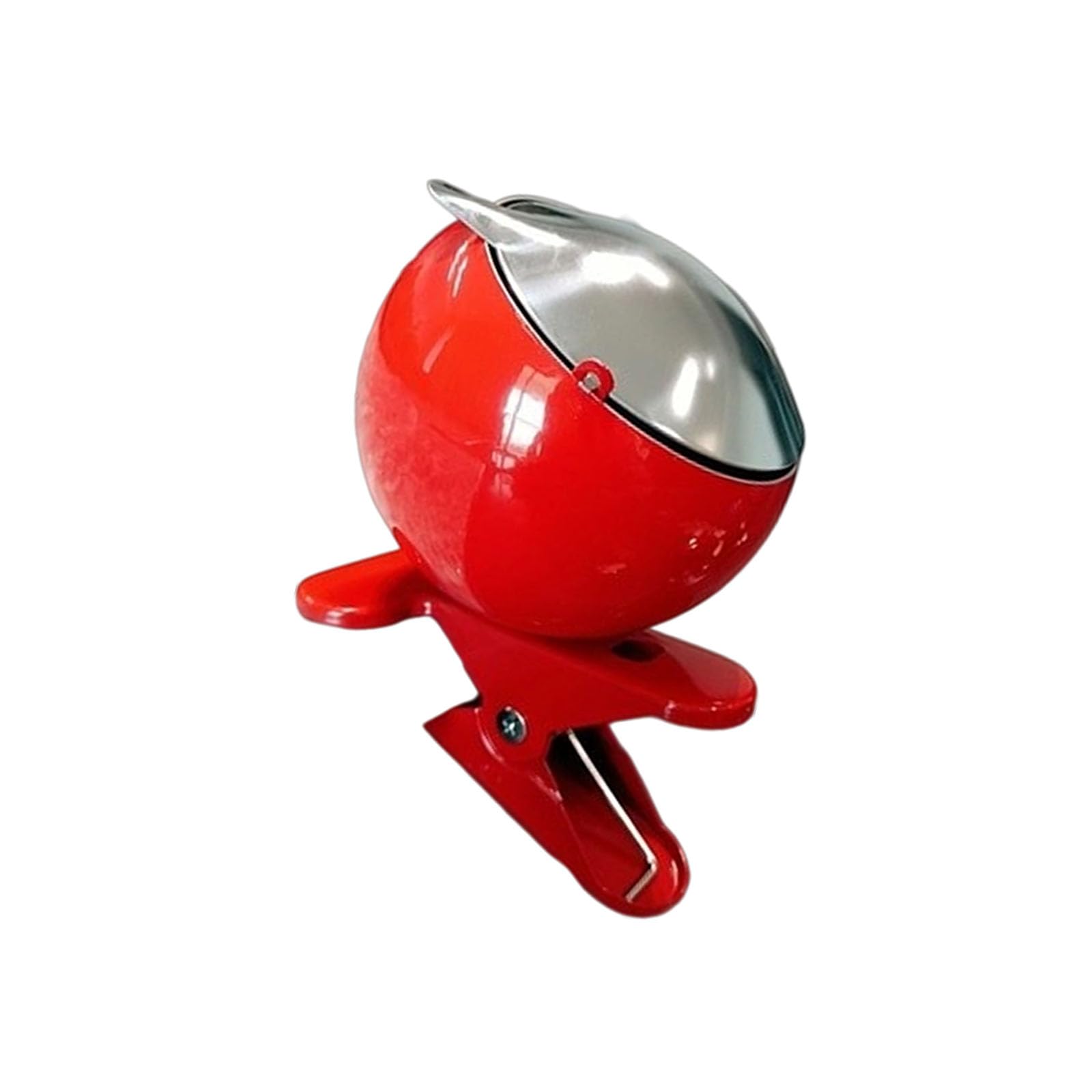 HZBB Duty Iron Ashtray with Clamp on Attachment for Tables Side Railings Strong Grip WIndproof Lid Ashes Container Iron Ashtray