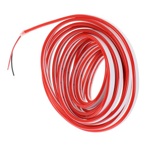 Tira de luz LED flexible de silicona roja 12V para exteriores miniatura 1