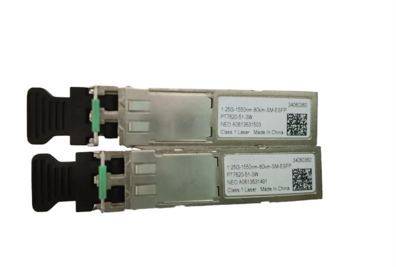 1.25G 80km Gigabitowy transceiver światłowodowy HW 34060360 1.25G-1550nm-80km-SM-ESFP RTXM191-502 454001 LTD1519-BC+ 80KM przełącznik optyczny