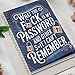 Funny Password Notebook What The Fu-ck My Password & Forgotten Stuff Journal Novel & Creative Password Keeper Spiral Bound with Lock Icons & Funny Security Phrases (Green)
