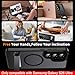 Magnetic for Samsung Galaxy S26 Ultra Case with Stand and Screen Protector & Camera Protector,Galaxy S 26 Ultra Case Compatible with MagSafe,Matte Translucent Shockproof Slimi Phone Case -Black